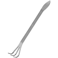 Zerodis Bonsai Tools - Juego de rastrillo con raíz de Acero Inoxidable- 3 Puntas- con Mango ergonómico para Plantas de…